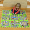 Foam Play Mat Interlocking Floor Puzzle Road Playroom Mat Interactive Play Set (9 Piece Set Zoo) - Image 3