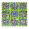 Foam Play Mat Interlocking Floor Puzzle Road Playroom Mat Interactive Play Set (9 Piece Set Zoo) - Image 4