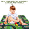 Foam Play Mat Road Toy, Interlocking Floor Puzzle Roadway Interactive Play Set (9 Piece Set, Camp) - Image 5