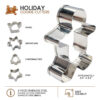 Cookie Cutters Stainless Steel Christmas Shapes (Set of 5) - Image 3