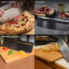 Pizza Cutter Wheel Rocker Sharp Mezzaluna Knife Firm Grip Nonstick Stainless Steel Slicer - Image 4