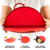 Silicone Splatter Guard for Frying Pan, Foldable Guard that Protects Hands from Heat and Splatter, (12-Inch Diameter, Red) - Image 4