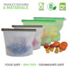 Leak Proof Silicone Reusable Food Bag, Airtight Bags for Everyday Use, (Set of 4) - Image 3