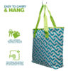 Reusable Waterproof Beach Tote with Zipper and Front Pocket For Beach, Travel, and Shopping - Image 4