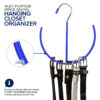 Space Saving Multipurpose Hanging Closet Organizer